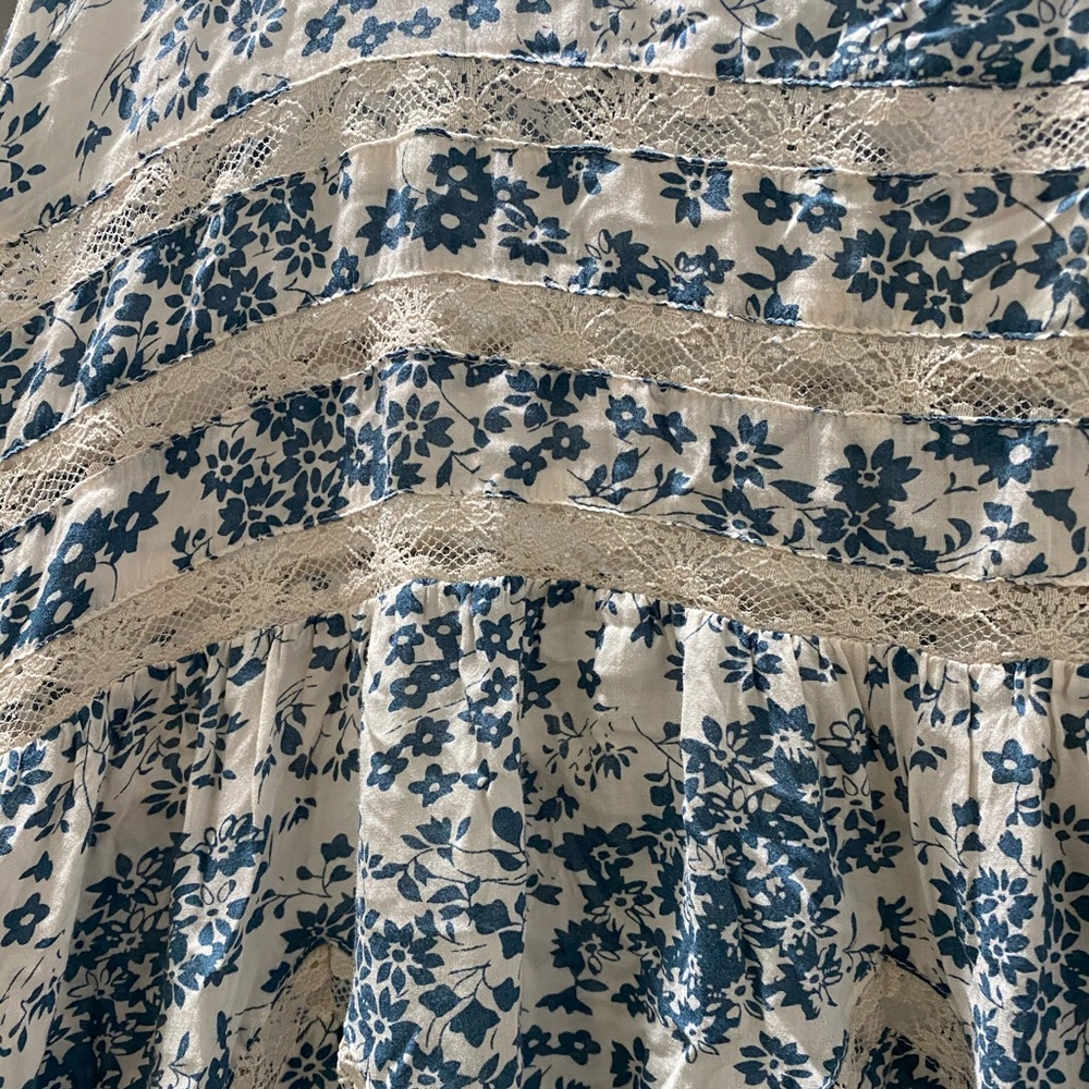 FREE PEOPLE VOILE AND LACE TRAPEZE SLIP DRESS-sz S - Picture 3 of 7